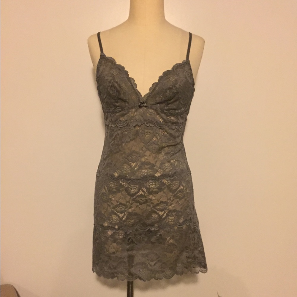 Blush Olive Slip over n In Lace Lingerie **M